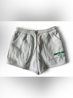 White Fox Boutique Offstage Lounge Shorts Light Gray Women’s- Size Medium